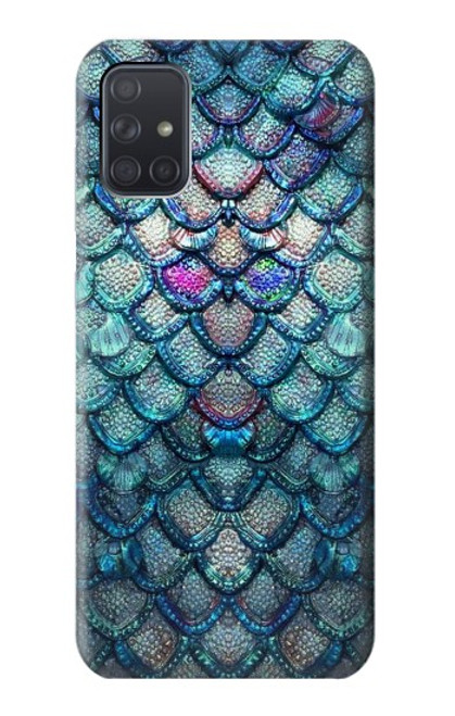 W3809 Écaille de poisson sirène Etui Coque Housse et Flip Housse Cuir pour Samsung Galaxy A71 5G
