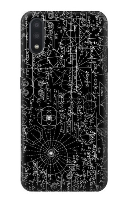 W3808 Tableau noir de mathématiques Etui Coque Housse et Flip Housse Cuir pour Samsung Galaxy A01