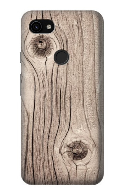 W3822 Graphique de la texture du bois imprimé Etui Coque Housse et Flip Housse Cuir pour Google Pixel 3a XL