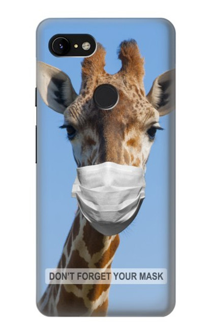 W3806 Girafe Nouvelle Normale Etui Coque Housse et Flip Housse Cuir pour Google Pixel 3 XL