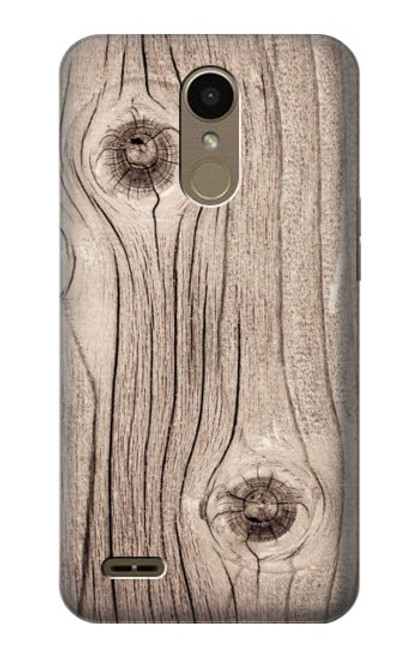 W3822 Graphique de la texture du bois imprimé Etui Coque Housse et Flip Housse Cuir pour LG K10 (2018), LG K30