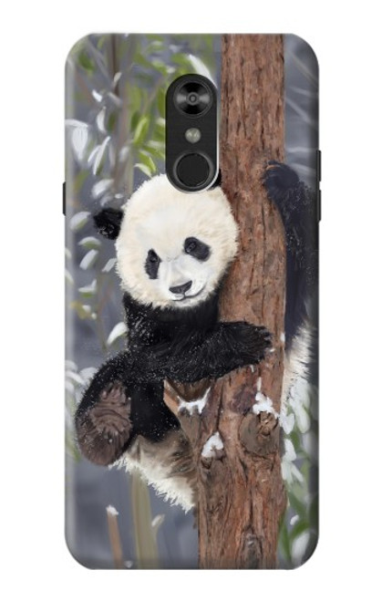 W3793 Peinture de neige mignon bébé panda Etui Coque Housse et Flip Housse Cuir pour LG Q Stylo 4, LG Q Stylus