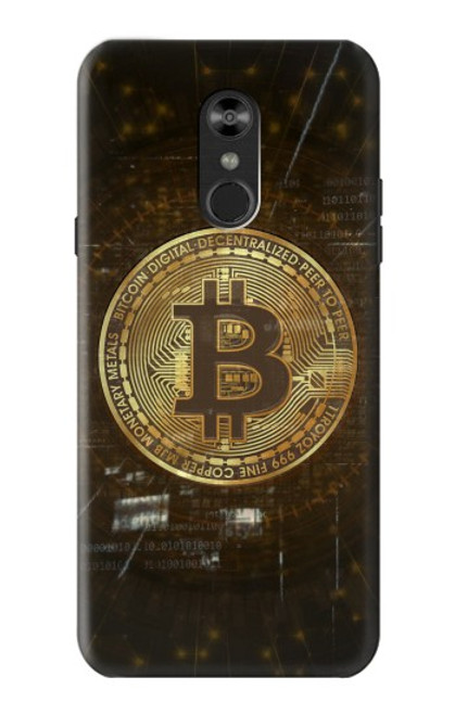 W3798 Crypto-monnaie Bitcoin Etui Coque Housse et Flip Housse Cuir pour LG Q Stylo 4, LG Q Stylus