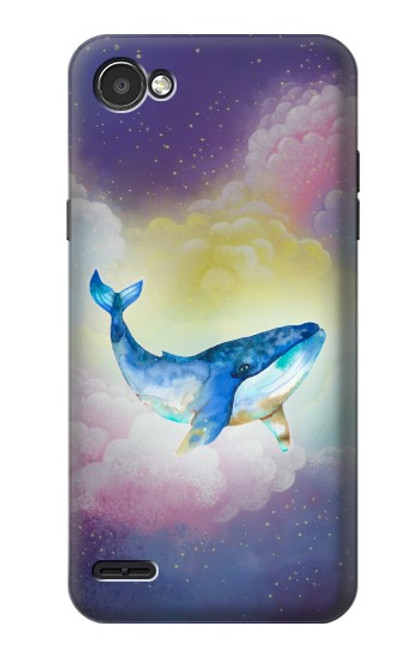 W3802 Rêve Baleine Pastel Fantaisie Etui Coque Housse et Flip Housse Cuir pour LG Q6