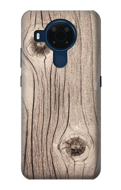W3822 Graphique de la texture du bois imprimé Etui Coque Housse et Flip Housse Cuir pour Nokia 5.4
