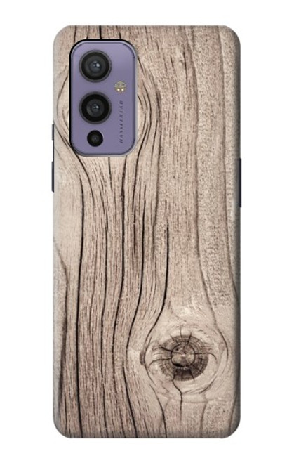 W3822 Graphique de la texture du bois imprimé Etui Coque Housse et Flip Housse Cuir pour OnePlus 9