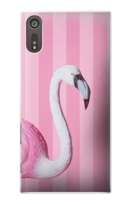 W3805 Flamant Rose Pastel Etui Coque Housse et Flip Housse Cuir pour Sony Xperia XZ