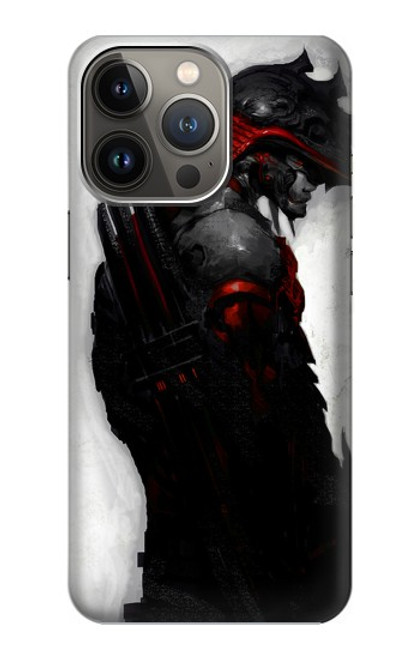 W2111 sombre Samurai Etui Coque Housse et Flip Housse Cuir pour iPhone 13 Pro