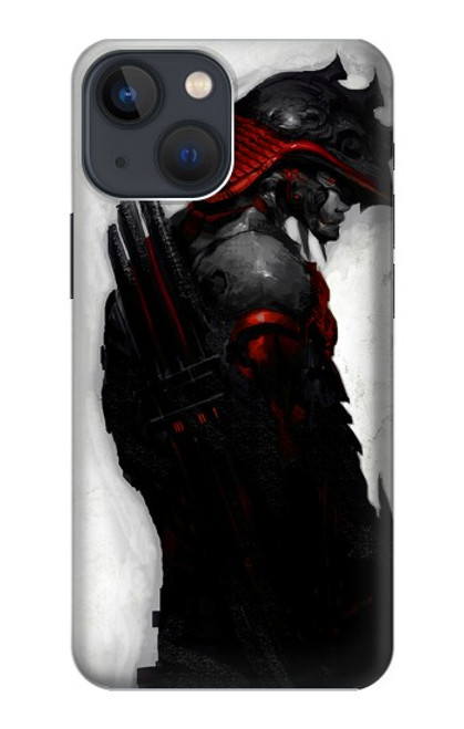 W2111 sombre Samurai Etui Coque Housse et Flip Housse Cuir pour iPhone 13 mini