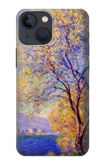 W3339 Claude Monet Antibes vue des jardins Salis Etui Coque Housse et Flip Housse Cuir pour iPhone 13 mini