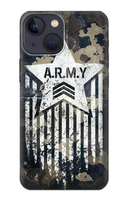 W3666 Camouflage de l'armée Etui Coque Housse et Flip Housse Cuir pour iPhone 13