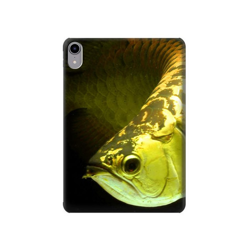 W1021 Or Arowana poissons Tablet Etui Coque Housse pour iPad mini 6, iPad mini (2021)