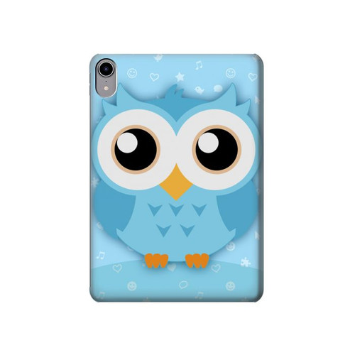 W3029 Bleu mignon Chouette Tablet Etui Coque Housse pour iPad mini 6, iPad mini (2021)