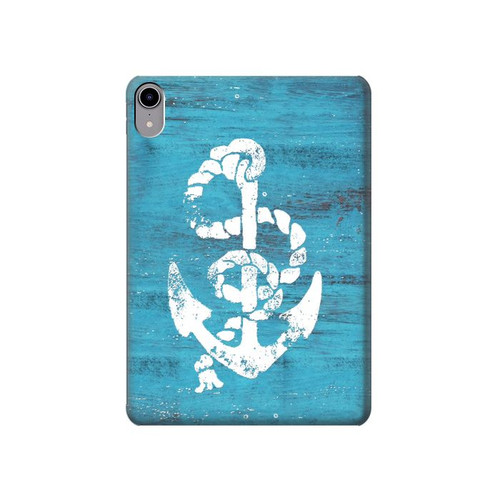 W3053 Marin Blue Anchor Tablet Etui Coque Housse pour iPad mini 6, iPad mini (2021)