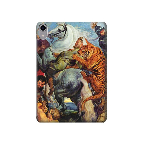 W3331 Peter Paul Rubens Tigre und Lowenjagd Tablet Etui Coque Housse pour iPad mini 6, iPad mini (2021)