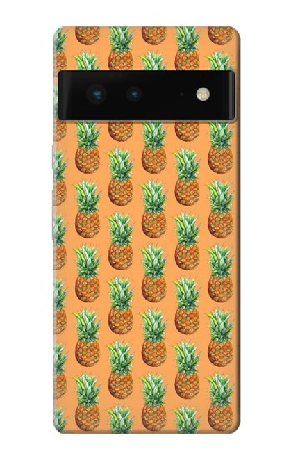 W3258 Motif ananas Etui Coque Housse et Flip Housse Cuir pour Google Pixel 6