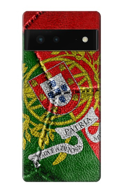 W3300 Portugal Drapeau graphique Football Millésime Etui Coque Housse et Flip Housse Cuir pour Google Pixel 6