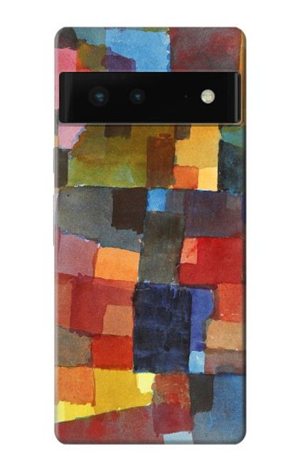 W3341 Paul Klee Raumarchitekturen Etui Coque Housse et Flip Housse Cuir pour Google Pixel 6