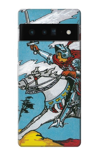 W3731 Carte de tarot chevalier des épées Etui Coque Housse et Flip Housse Cuir pour Google Pixel 6 Pro