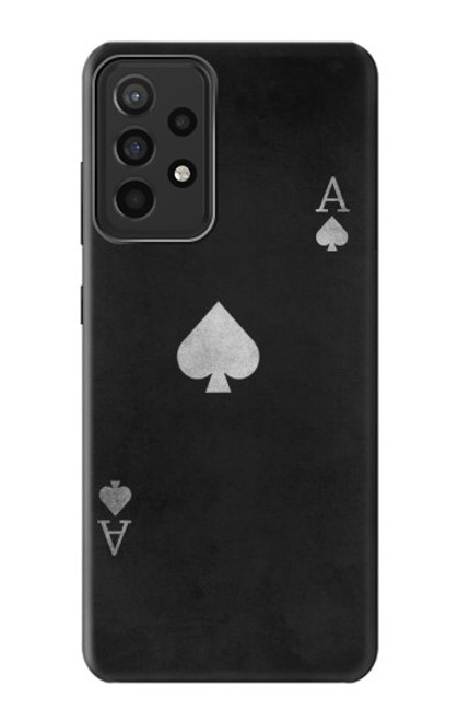 W3152 Noir Ace of Spade Etui Coque Housse et Flip Housse Cuir pour Samsung Galaxy A52s 5G