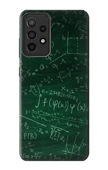 W3190 Formule Math Vertboard Etui Coque Housse et Flip Housse Cuir pour Samsung Galaxy A52s 5G