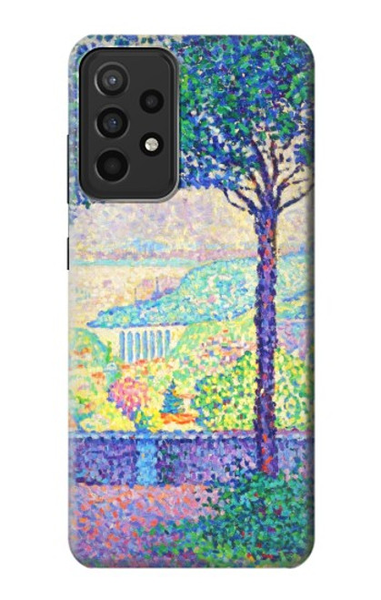 W3349 Paul Signac Terrasse de Meudon Etui Coque Housse et Flip Housse Cuir pour Samsung Galaxy A52s 5G