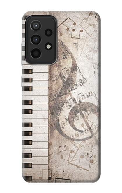 W3390 Note de musique Etui Coque Housse et Flip Housse Cuir pour Samsung Galaxy A52s 5G