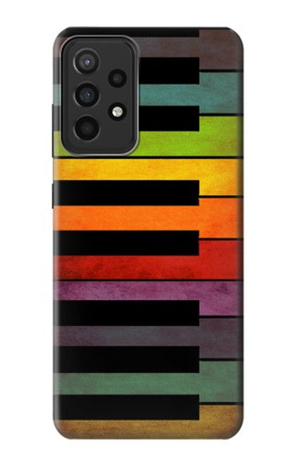 W3451 Piano coloré Etui Coque Housse et Flip Housse Cuir pour Samsung Galaxy A52s 5G