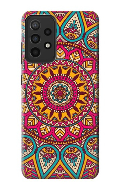 W3694 Modèle d'art hippie Etui Coque Housse et Flip Housse Cuir pour Samsung Galaxy A52s 5G