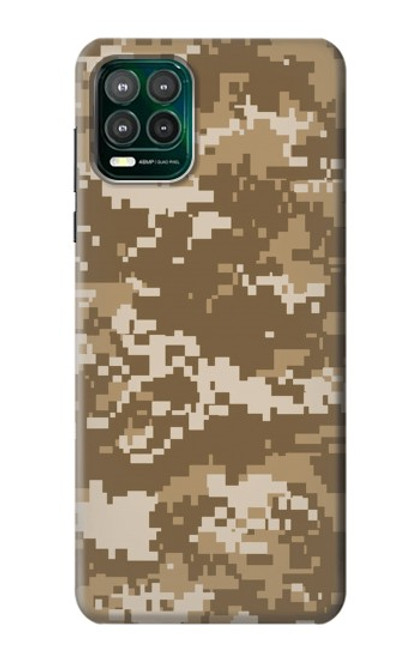 W3294 Armée Tan Coyote Camo Désert Camouflage Etui Coque Housse et Flip Housse Cuir pour Motorola Moto G Stylus 5G