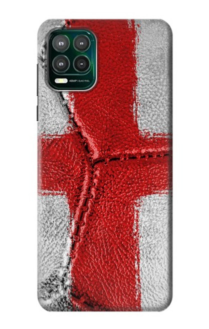 W3316 Angleterre Drapeau graphique Football Millésime Etui Coque Housse et Flip Housse Cuir pour Motorola Moto G Stylus 5G