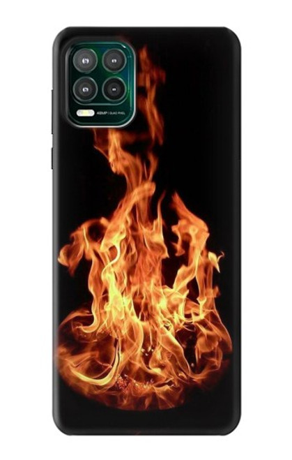 W3379 Cadre d'incendie Etui Coque Housse et Flip Housse Cuir pour Motorola Moto G Stylus 5G