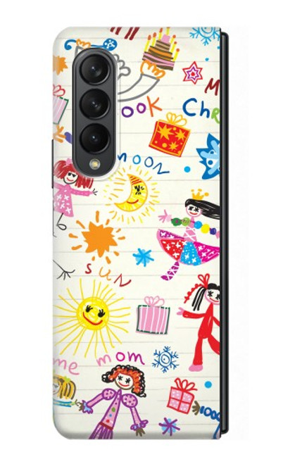 W3280 Dessin enfants Etui Coque Housse et Flip Housse pour Samsung Galaxy Z Fold 3 5G