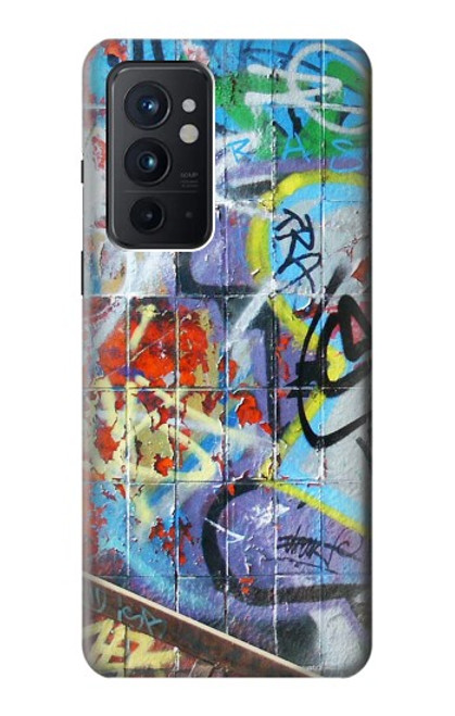 W0588 mur de graffiti Etui Coque Housse et Flip Housse Cuir pour OnePlus 9RT 5G