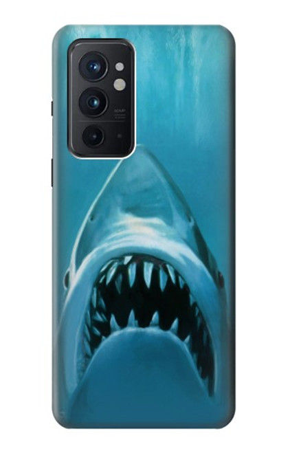 W0830 Requin blanc Etui Coque Housse et Flip Housse Cuir pour OnePlus 9RT 5G