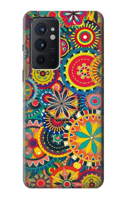 W3272 Motif coloré Etui Coque Housse et Flip Housse Cuir pour OnePlus 9RT 5G