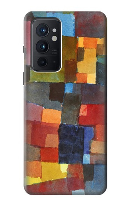 W3341 Paul Klee Raumarchitekturen Etui Coque Housse et Flip Housse Cuir pour OnePlus 9RT 5G