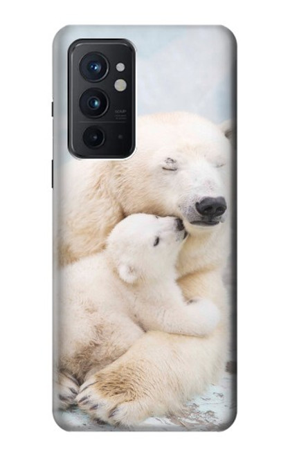 W3373 Famille d'ours polaire Etui Coque Housse et Flip Housse Cuir pour OnePlus 9RT 5G