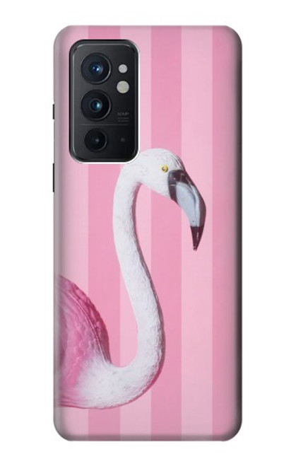 W3805 Flamant Rose Pastel Etui Coque Housse et Flip Housse Cuir pour OnePlus 9RT 5G