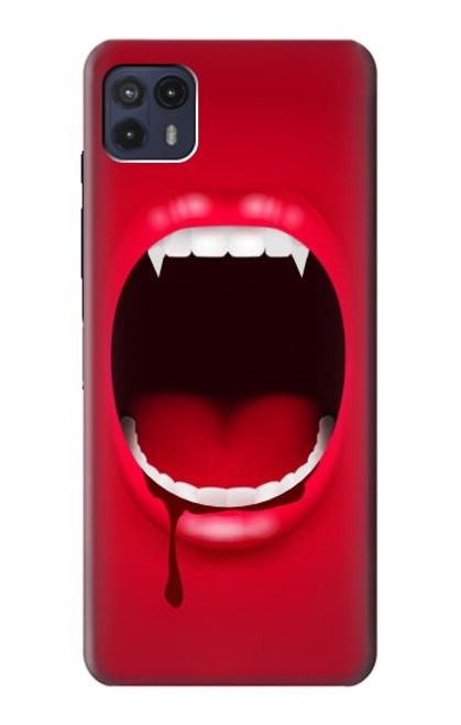 W2103 vampire bouche Etui Coque Housse et Flip Housse Cuir pour Motorola Moto G50 5G [for G50 5G only. NOT for G50]