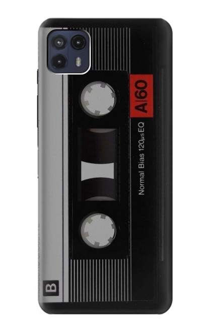W3516 Ruban cassette millésimé Etui Coque Housse et Flip Housse Cuir pour Motorola Moto G50 5G [for G50 5G only. NOT for G50]