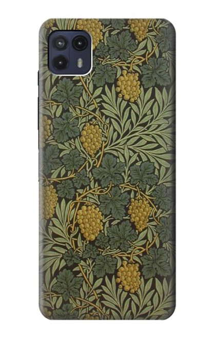 W3662 William Morris Vine Pattern Etui Coque Housse et Flip Housse Cuir pour Motorola Moto G50 5G [for G50 5G only. NOT for G50]