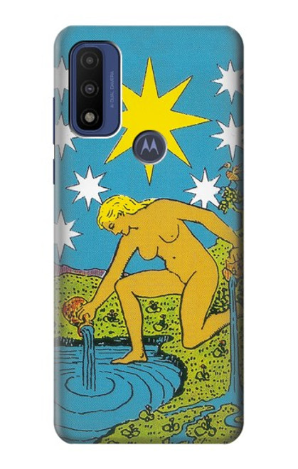 W3744 Carte de tarot l'étoile Etui Coque Housse et Flip Housse Cuir pour Motorola G Pure