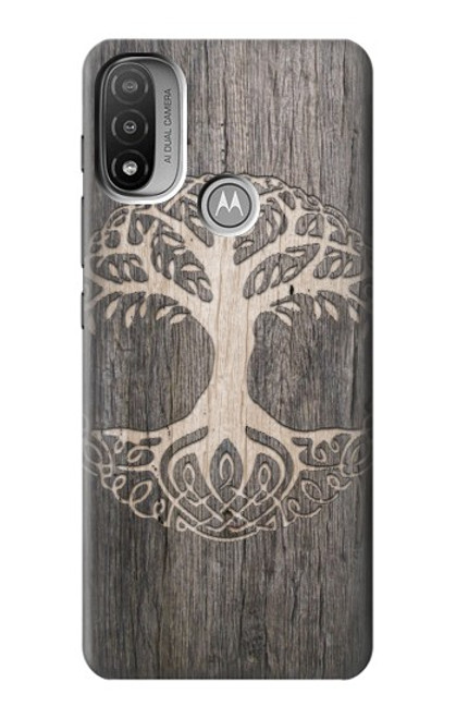 W3591 Viking Arbre de vie Symbole Etui Coque Housse et Flip Housse Cuir pour Motorola Moto E20,E30,E40