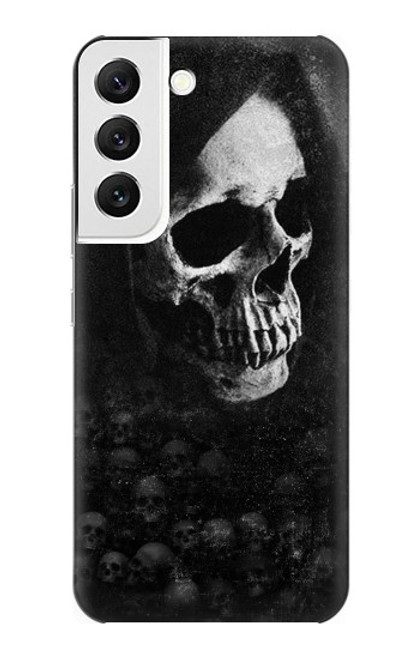 W3333 Crâne mort Faucheuse Etui Coque Housse et Flip Housse Cuir pour Samsung Galaxy S22