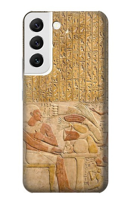 W3398 Egypte Stela Montouhotep Etui Coque Housse et Flip Housse Cuir pour Samsung Galaxy S22