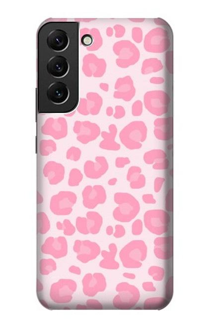 W2213 Motif rose Léopard Etui Coque Housse et Flip Housse Cuir pour Samsung Galaxy S22 Plus