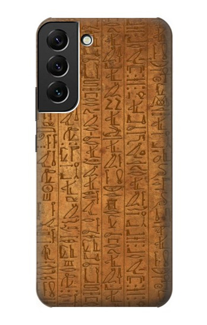 W2805 Égyptien Papyrus d'Ani Etui Coque Housse et Flip Housse Cuir pour Samsung Galaxy S22 Plus