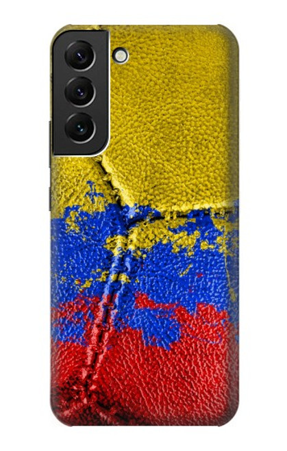 W3306 Colombie Drapeau de football graphique Millésime Etui Coque Housse et Flip Housse Cuir pour Samsung Galaxy S22 Plus