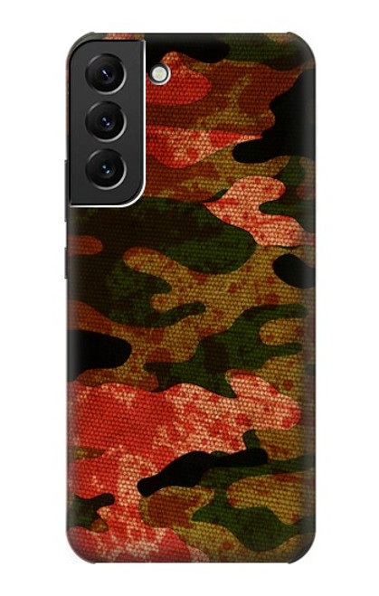 W3393 Camouflage sang Splatter Etui Coque Housse et Flip Housse Cuir pour Samsung Galaxy S22 Plus